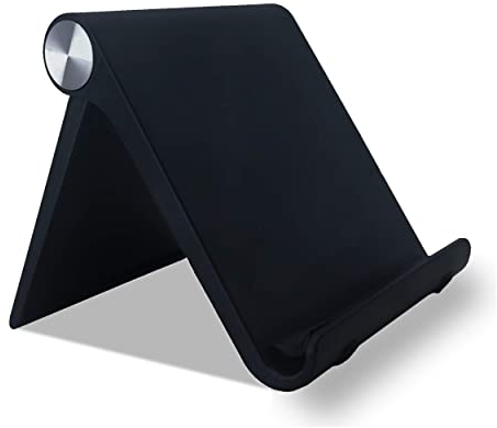 Handy Ständer Tisch Handyhalterung Tablet Ständer Handy Halter Kompatibel mit Iphone 12-11 , Ipad , Samsung, Huawei, Xiaomi, usw. bis 10,5 zoll (schwarz)