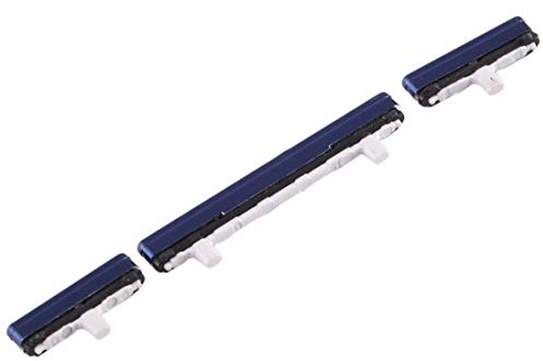 Repuesto compatible con Samsung Galaxy Note 9 N960 N960F Kit teclas externas laterales botón encendido power on off + botón control volumen side keys (azul)