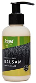 Kaps Bálsamo Acondicionador de Cuero para Zapatos, Bolsos, Accesorios, Cuidado de la Piel con Cera de Abeja y Aceites Naturales, Balsam, Transparente