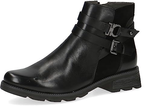 CAPRICE 9-25429-41, Stivaletti piatti con lacci Donna, Nero (Black Comb), 37 EU