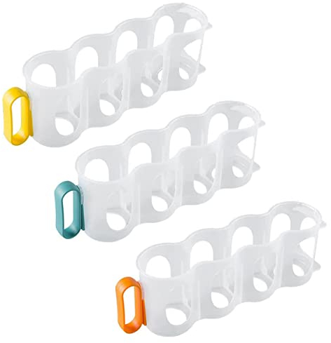 Lrtzizy Organizador PortáTil de Latas de para Estantes de Refrigerador, Estantes para Latas de Cerveza, Deslizadores de Almacenamiento para Refrigerador (Paquete de 3)