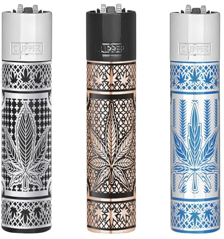 Clipper Metal Flint Lighters - Pack of 1 (GOOG GRASS)