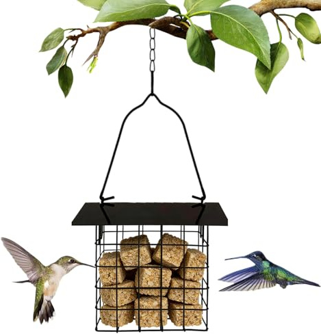Mangiatoio Da,Grande Capacità Resistente Alle Intemperie - Vassoio Resistente per Colibrì e Mangime | Attira Cardellini Cince da Giardino Terrazzo Albero Tetto