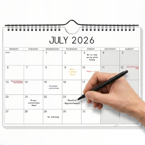 Calendar 2026-2027, Wall Calendar 2026 2027 Calendar UK 2027 Month to View