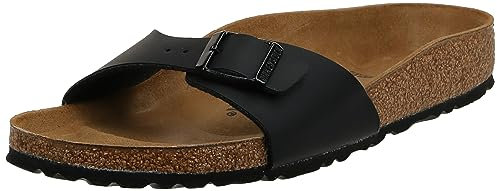 BIRKENSTOCK Unisex Madrid Birko-flor Pantoletten, Schwarz (Black 040793), 44 EU