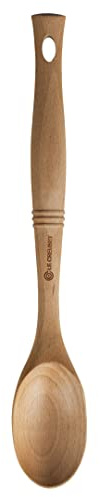 Le Creuset Revolution Solid Spoon, 12.5 x 2.5, Wood