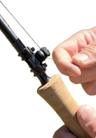 Hold My Line - Fly Fishing Tippet Holder | Holds Line While Tying Flies | Tuck Under Your arm Hands Free | Line Keeper Prevents Line from Falling Down Guides While Re-Rigging | Great for Stowing.