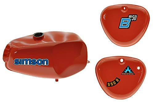 Serbatoio alto per Simson S50 S51, rosso, interno sigillato