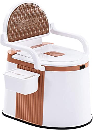 ACUSKI WC Portatile Chimico per Campeggio, Toilette da Viaggio Rimovibile per Camper Caravan, Carico 150 kg, Facile da Pulire-Khaki