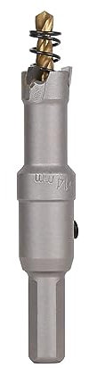 Vearter 14mm Coronas para Metal, Broca de Carburo Sierra Perforadora TCT Cortador para Metal Duro, Acero Inoxidable, Acero Dulce, Aleación de Aluminio, Cobre, Hierro, Plástico, Fibra de Vidrio