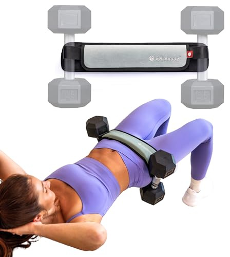 Bellabooty Belt Mini - Bellabooty Exercise Hip Thrust Belt Mini – For Dumbbells, Kettlebells, and Plates – Slip-Resistant Padding for Hip Protection – Perfect for Gym, Home, and On-the-Go Workouts