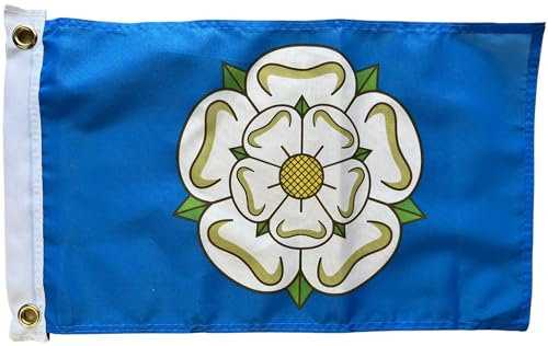 NWFlags Yorkshire Flag 17 x 11 75d Premium Polyester | Polyester 1.5x1 foot material flag with 2 Eyelets