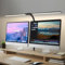 OUTON LED Desk Lamp for Dual Monitors & Home Office, 33.5 Double Head Clamp Light with Gooseneck, 24W 2000LM, Stepless Dimming, 3 Colour Modes, Touch Control, Timer & Memory Function – Black