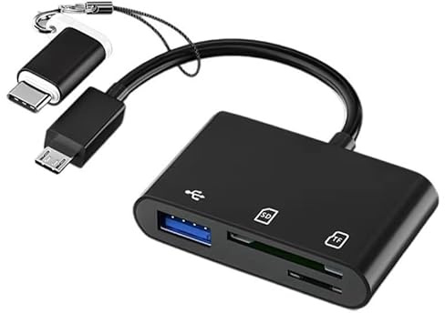 SD Kartenleser USB C SD Card Reader, 3-in-1 Lightning Kartenleser Kamera Kartenlesegerät Adapter, Plug & Play, SD-Karten Adapter