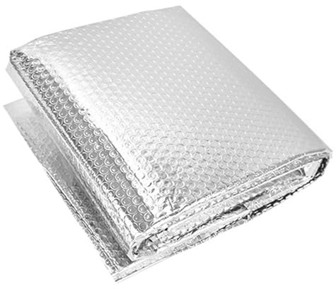 HSIRYAOHD Rouleau de film réfléchissant pour isolation de radiateur avec bulles, isolation de toit de véranda, pare-vapeur, autocollant, pour toits, sols, plafonds, f