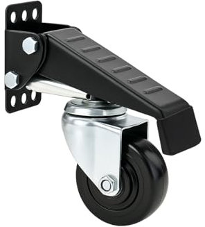 RRIUTO Rotelle per carichi pesanti abbassabili per banco da lavoro, capacità di carico 400KG, set di 4 ruote girevoli ruote di trasporto rotazione di 360°, rotelle per banchi da lavoro, mobili