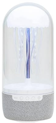 yomoe Lampe Méduse Bluetooth Haut-Parleur Stéréo Portable HiFi Colorée avec Un Son Surround 3D, Caisson de Basses, Système de Cinéma Maison