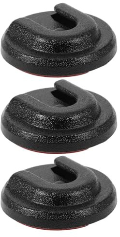 Alipis Lot de 3 Clips de Suspension pour Microphone Radio CB - Support de Microphone Universel à Bouton Rond pour Voiture et, Support de Microphone sans Fil