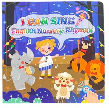 Libri Sonori Interattivi | Audiolibri Di Parole Inglesi Animali Con 15 Canzoni - Giocattolo Educativo Interattivo Per Sviluppo Linguistico, Apprendimento Precoce, Scuola Materna E Asilo