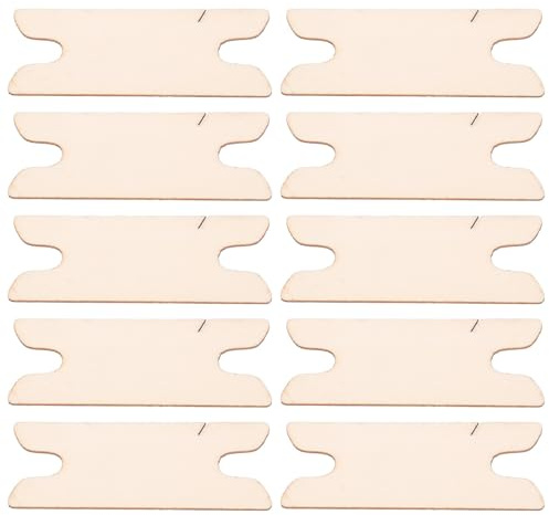 BESPORTBLE 10 Pièces Navette de Tissage en Bois Multifonctionnelle Portable pour Projets DIY Artisanaux, Outil Essentiel pour Métiers à Tisser Débutants et Professionnels