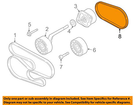 BMW 64-55-7-793-608 Ribbed V-Belt