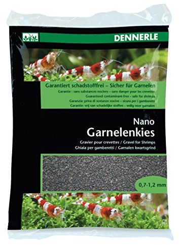Dennerle Nano gravier crevettes, Noir-Sulawesi ( 0,7-1,2 mm) 2 kg