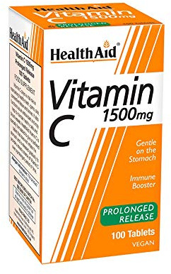 HealthAid Vitamin C 1500mg - Prolong Release - 100 Vegan Tablets