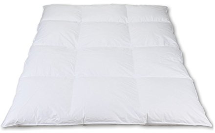 Betten Anne Piumone 10 cm Steg 3 X 4 Cassette 100% Piuma d' oca (bianco Deutsche) 155 X 220 1560 G, bianco, 155 x 220 cm