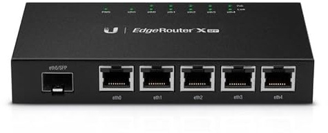 Ubiquiti ER-X-SFP EdgeRouter X SFP 5 Port Passive-PoE Gigabit Wired Router