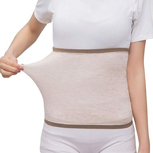 MeiLiu Fascia Lombare Posturale, Scaldamuscoli Lombare per Stomaco Morbido, Cintura in Vita Sottile, Fascia Elastica per Protezione del Riscaldamento dello Stomaco per Uomini e Donne