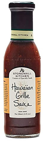 Stonewall Kitchen Hawaiian Grille Sauce, 330 ml mild, fruity and tangy BBQ sauce, exotic barbecue sauce that is particularly suitable for dishes with chicken or pork