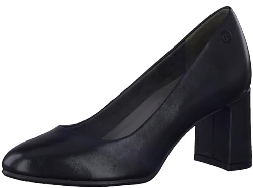 Tamaris Comfort escarpins femme cuir pointus confort fit, Black, 40 EU