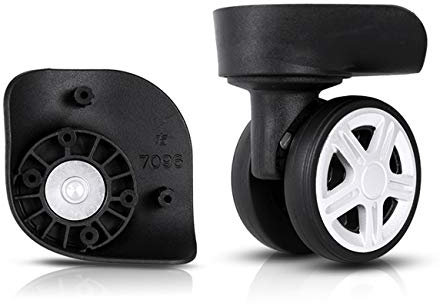 GEBONE Lot de 2 roues de rechange pour valise YF-W042#, Noir , Wheel diameter is about 60 mm, Bricolage