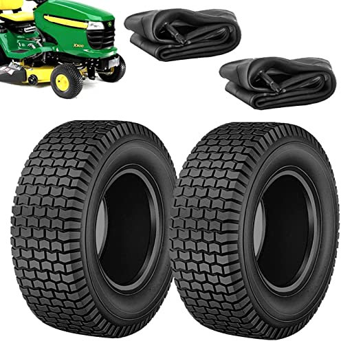 2 PNEUMATICI 13 X 5.00-6 + CAMERE COPERTONI RINFORZATI PER GOMME TRATTORINO TOSAERBA GARDEN GIARDINAGGIO