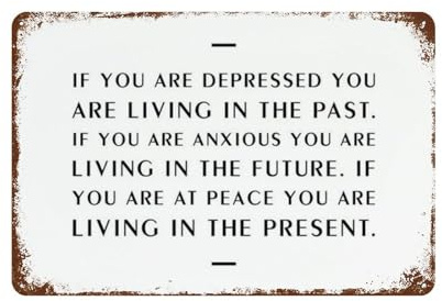 Cartel Disuasorio Impresiones Motivacionales Frases Motivacionales Placa Metal Vintage Placa Metálica Resistente Placa Decorativa para Decoración De Pared Cocina Bar 20X30Cm