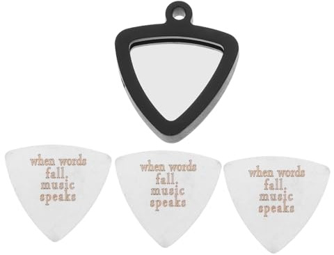 SECFOU 3piezas Púas De Guitarra Eléctricas y Acústicas Soporte Plectros Para Guitarras Ukeleles Accesorios Musicales Para Principiantes y Músicos