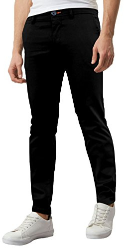 westAce Mens Skinny Stretch Chino Trousers Super Skinny Spandex Jeans Casual Pants