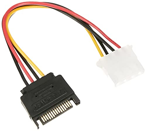 AKYGA AK-CA-11 Câble Adaptateur SATA mâle vers Molex 4 Broches Femelle 15 cm