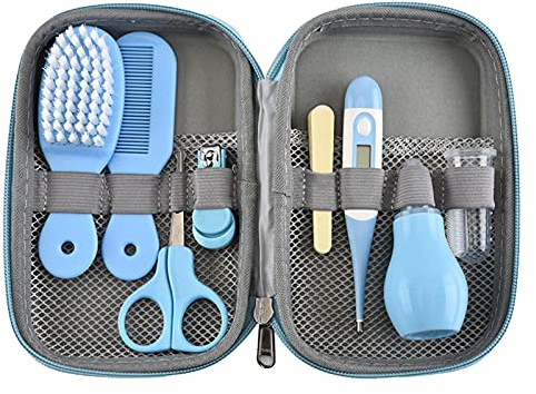 8 Pièces Trousse De Soin Bébé, Kit De Toilettage Pour Bébé, Kit De Soins Bébé, Ciseaux À Ongles Bébé Ciseaux De Manucure, Professionnel Kit De Toilettage Pour Nouveau-né, Toilette Bébé Naissance Kit