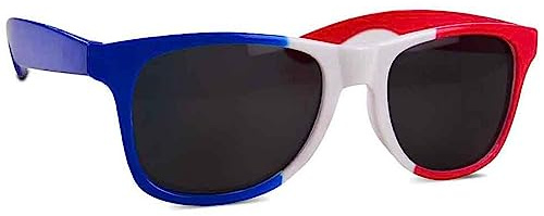 THE REPLICANT Accessoire du Supporter/Lunettes de Soleil Drapeau France/Taille Unique