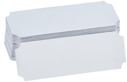 DICOSMETIC 40 placas para nombre, buzón, aluminio, 2,5 x 7,6 cm, autoadhesivas, platino, grabado láser, placa para nombre, marco rectangular