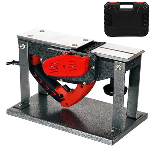 Cepilladora eléctrica pequeña para carpintería, herramienta multifuncional con caja de almacenamiento, muebles de bricolaje, bancos de carpintería, herramientas cepilladoras de madera