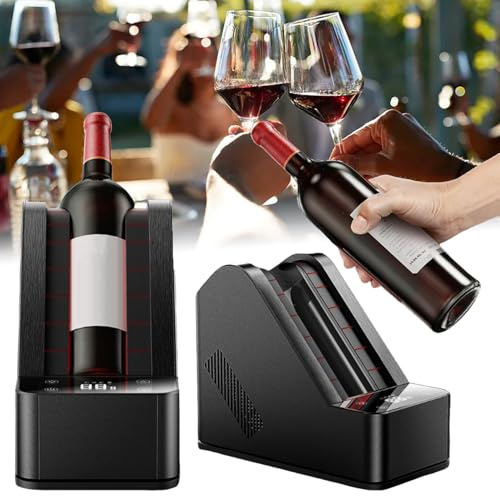Raffreddatore Elettrico per Vino, Portatile, con Regolazione da 0 a 20°C per Bottiglie di Vino o Champagne da 750 ml, Ideale per Feste a Bordo Piscina