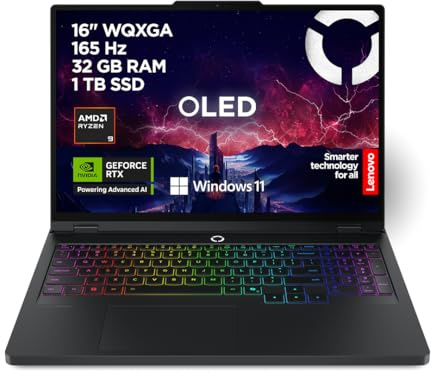 Legion Pro 5 16AFR10 16WQXGA OLED R9-9955HX 32GB/ 1TB RTX5070 Win11