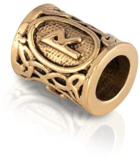 NKlaus RAIDHO – Brons, futhark, hår, skäggpärla, germansk, keltisk, viking, gotisk 3551
