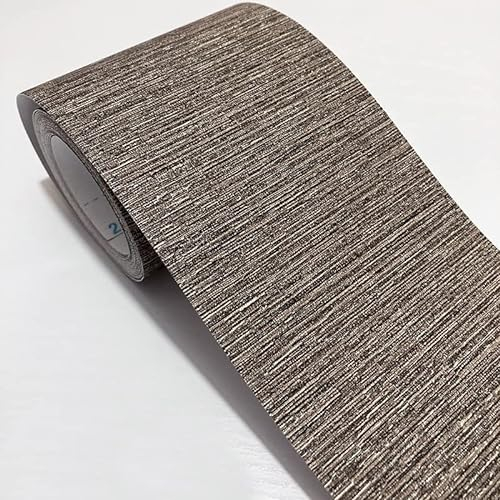 VisitRyl Selbstklebende Wandaufkleber Grenze 10cm X 500cm, TapetenbordüRe Selbstklebend BordüRe, Wasserdichte WandbordüRe FüR Zuhause BüRo Hotel Diy Dekoration Braune Linie