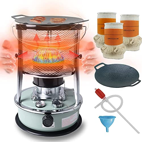 Estufa Petróleo Portátil Calefacción Sin Electricidad Calentador Petróleo Interior para Tienda Campaña Interior Calentador Camping Cocina C