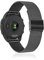 KeeFos 22mm Metall Armband Kompatibel mit Garmin Forerunner 570 47mm/Forerunner 265/255/Venu 3 45mm/Venu 2/Vivoactive 4/Active, Herren Damen Uhrenarmband, Edelstahl Metall Ersatzarmband - Schwarz