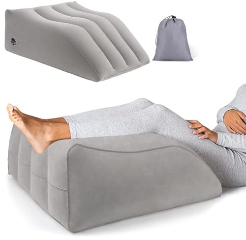 LeFeirr Venenkissen Beinhochlagerungskissen Aufblasbar, Keilkissen zum Schlafen, Lagerungskissen für Beine, Keilkissen Beine für die Verbesserung der Schlaf-und Kreislaufsystem