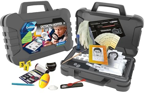 Clementoni Galileo Lab Ermittler-Koffer für Detektive - Spannendes Detektiv-Set - Spielzeug für Kinder ab 8 Jahren von Clementoni 59414